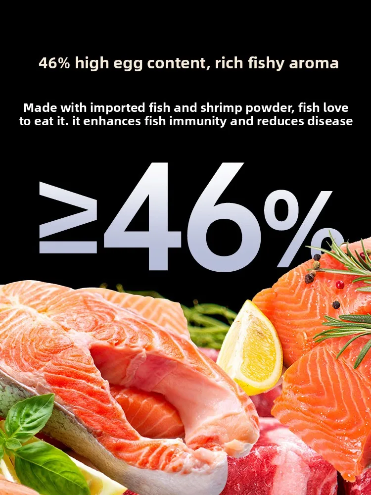 طعام حبيبي صغير لتعليم الأسماك، نظام غذائي معزز للألوان للتنورة البيضاء تترا والأنجليفش والغوبي #2