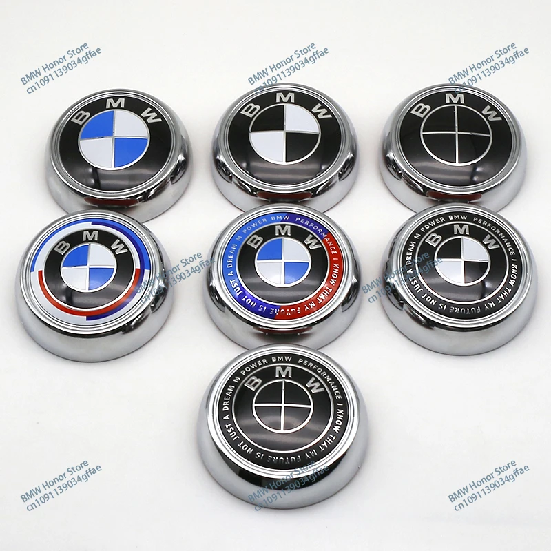 3D ABS Chrome Black Rear Trunk Emblem Badge With Base For BMW Blue and White Logo X6 E71 F16 X3 F25 X5 E70 F15 X4 F26