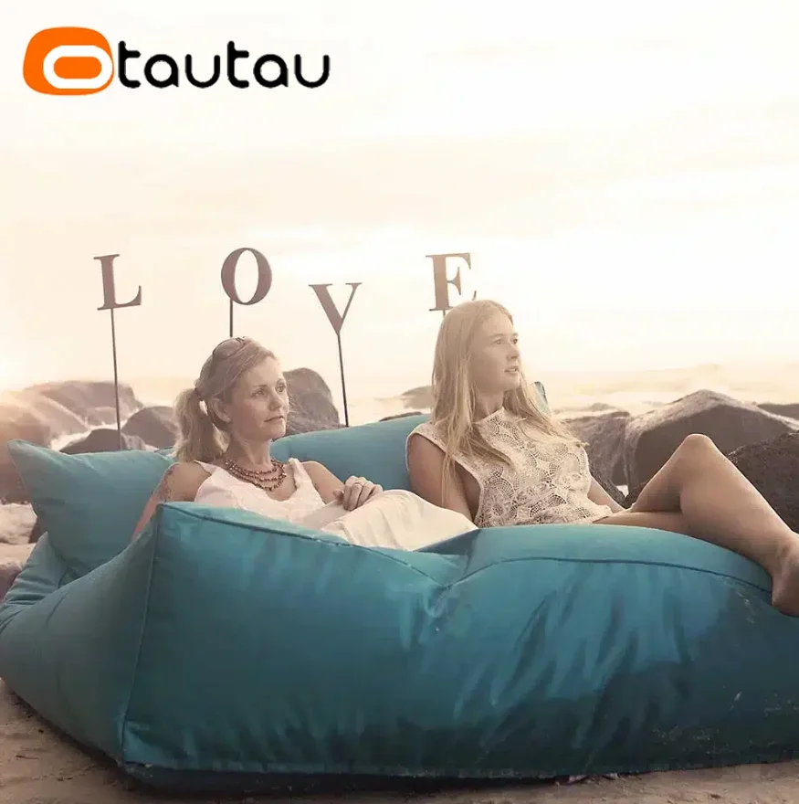 OTAUTAU Outdoor Bean Bag Lounger Cover Swim Pool Beach Event Pouf SF469【No Filler!Need Buy Filler By Yourself!】