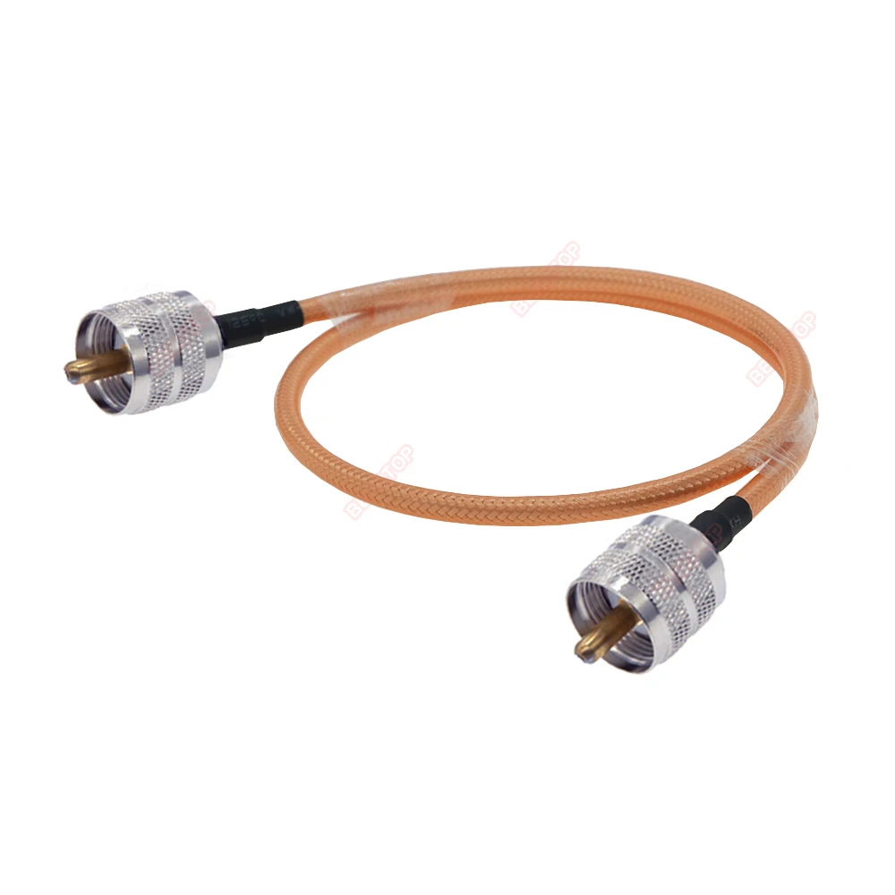 RG142 PL259 UHF Male Plug/ SO239 UHF Female Jack Double Shielded RG-142 50-3 RF Coaxial Pigtail 50 Ohm Antenna Extension Jumper