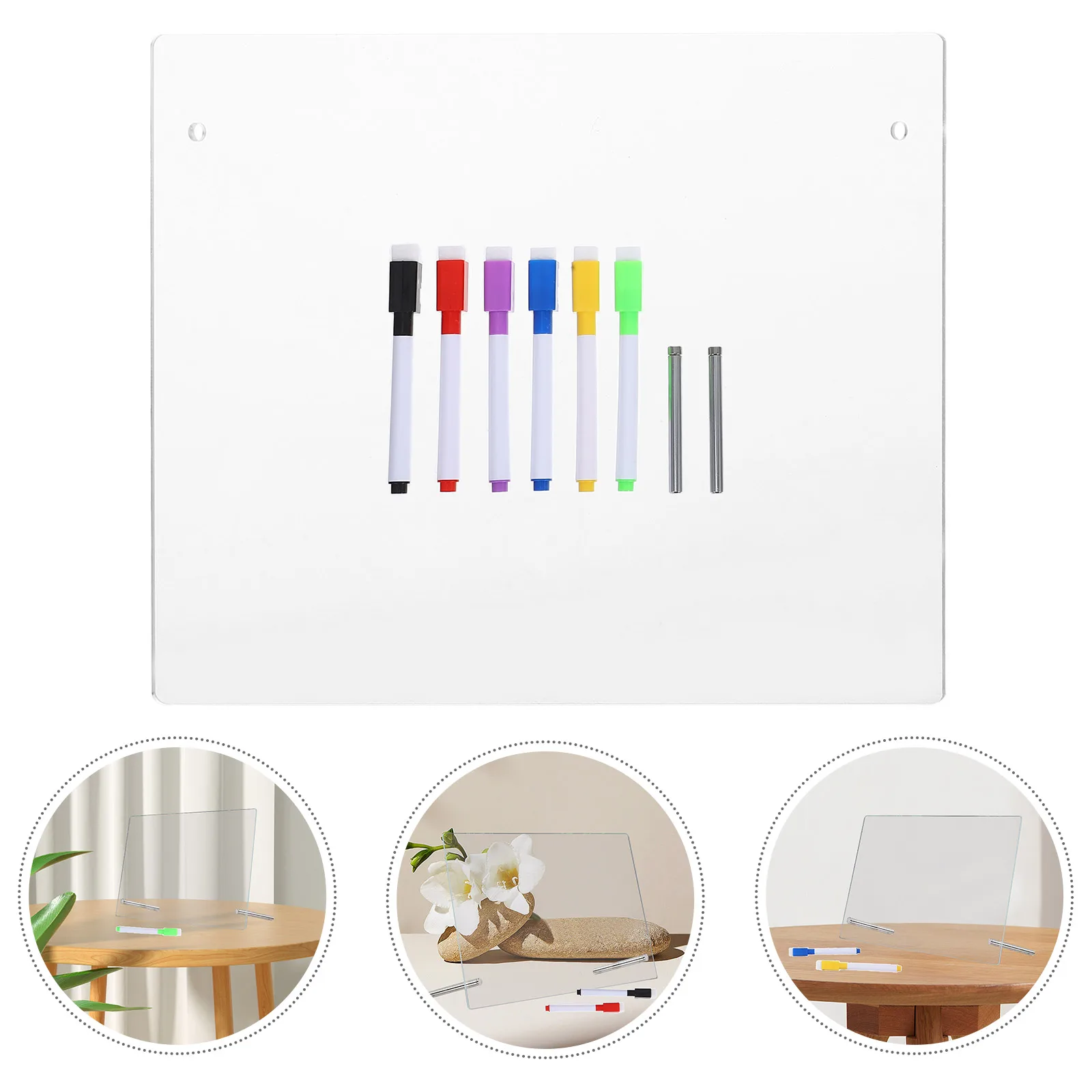 Transparent Acrylic Dry Erase Board Portable Desk Writing Planner Memo Note Calendar Table Practical Home Office Gift