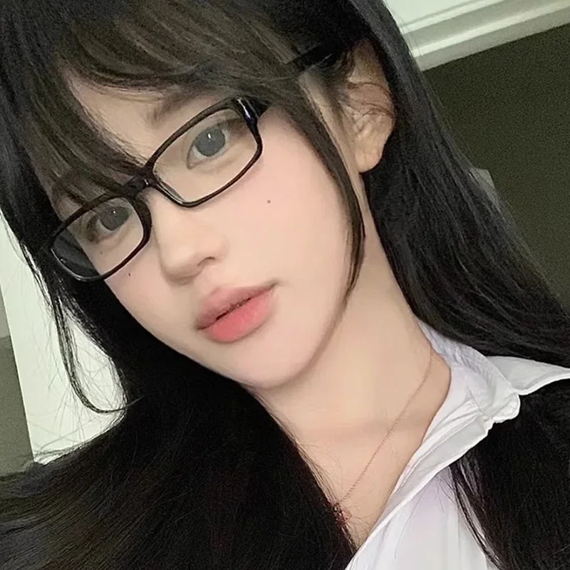 Retro Small Square Frame Glasses Women Harajuku Japanese Eyeglasses Clear Reading Spectacle Blue Light Blocking Eyewears