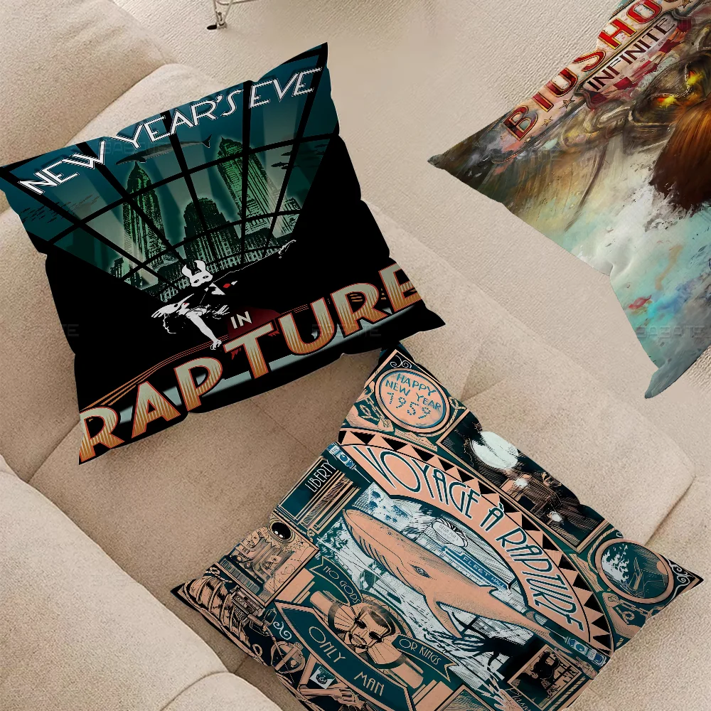 Bioshock Rapture Cushion Cover 30x50 Polyester Sofa Cushions Decorative Throw Pillows Home Decoration Pillowcover