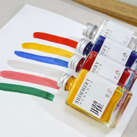 Pearlescent Glitter Mineral Color Ink Adjustable Color Ink Digital Painting Calligraphy and Painting Special Art Supplies