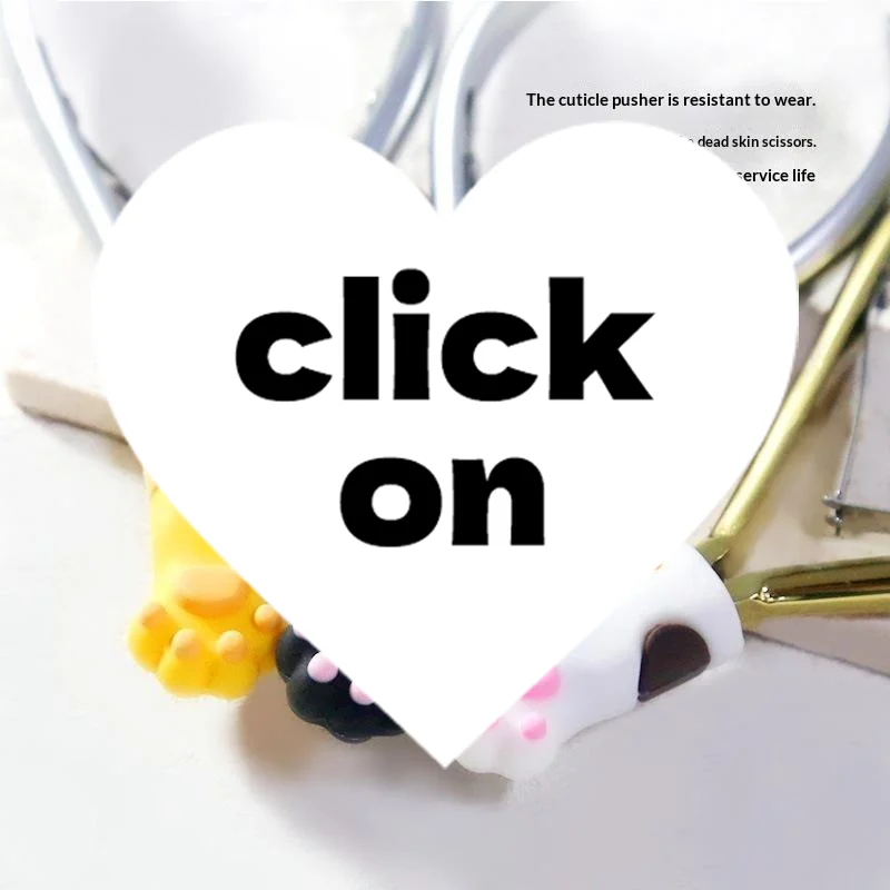 1Pcs Universal Silicone Cuticle Trimmer Handle Cover Cute Animal Shape Scissor Protector For Manicure Tool Accessory