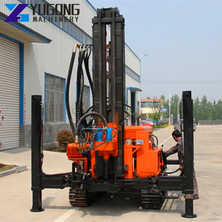 100m-500m deep Diesel Hydraulic Portable Water Well Drilling Rig Drilling Machine Crawler Drill Equipment