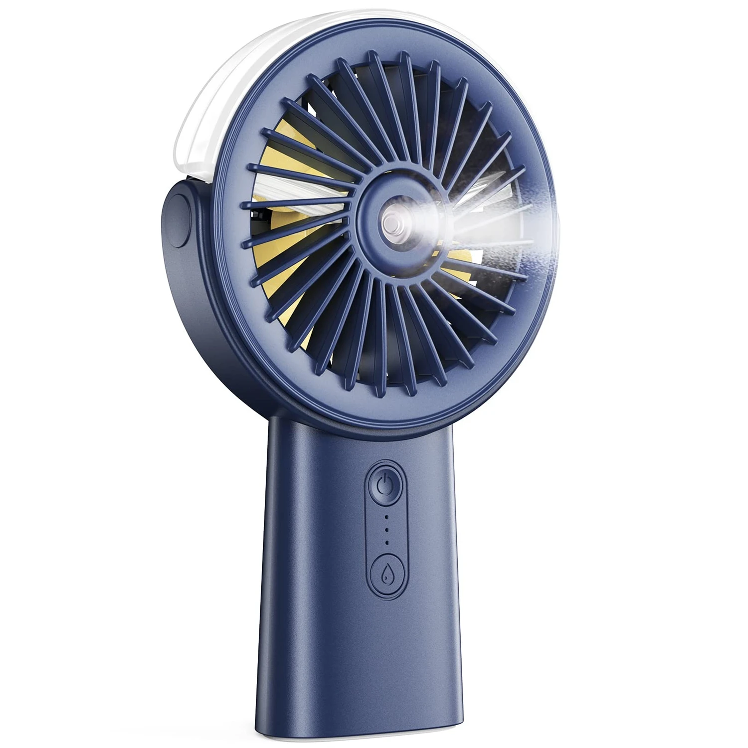 Portable Misting Fan, Handheld Mist Fan, USB Power Bank, 90° Adjustable Small Mister Fan, Personal Cooling Water Spray Fan