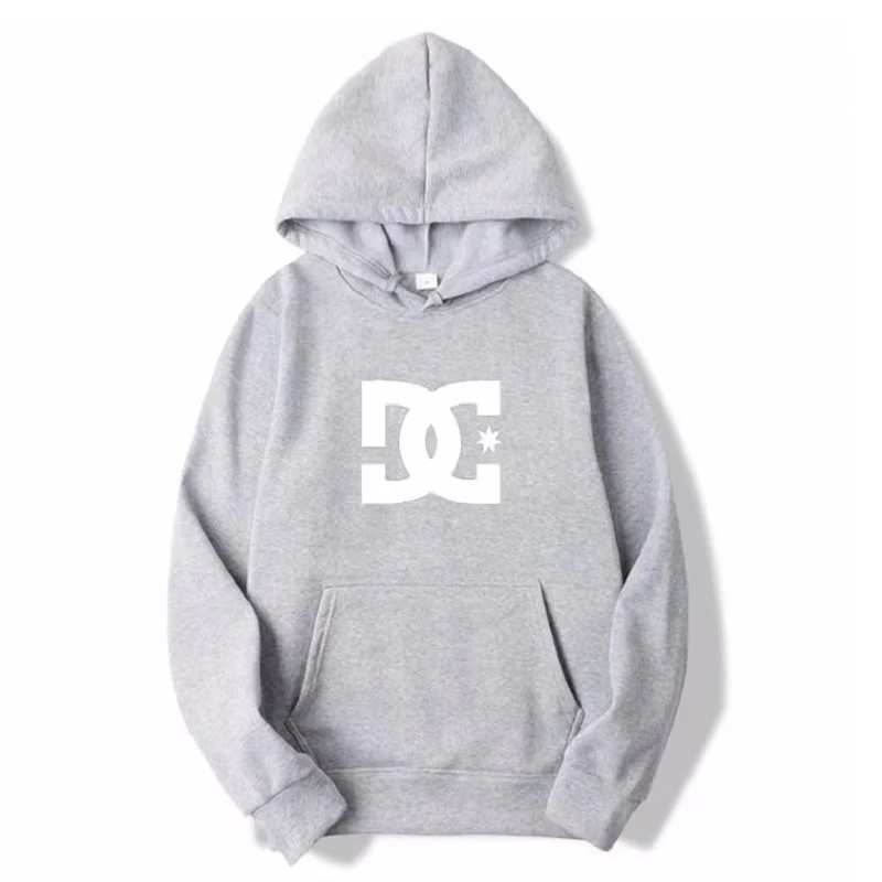 Stilvoller Unisex-Kapuzenpullover mit Logo-Print, trendiger urbaner Stil, locker geschnittener Herren-Kapuzenpullover für Herbst und Winter. – Detail 6