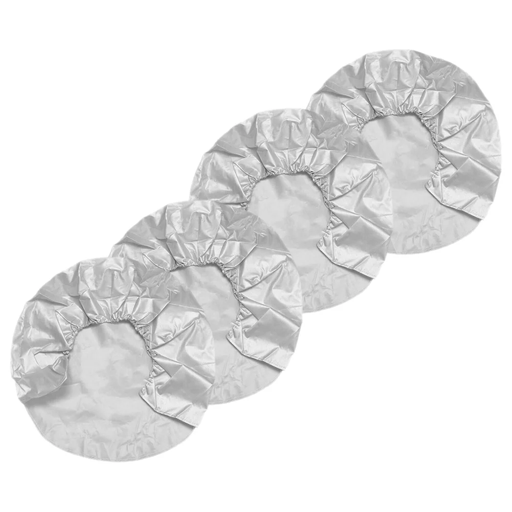 

4 pcs Covers Oxford Cloth Universal Wheel Tire Protectors Tire Covers For Trailer Truck Rain Protection