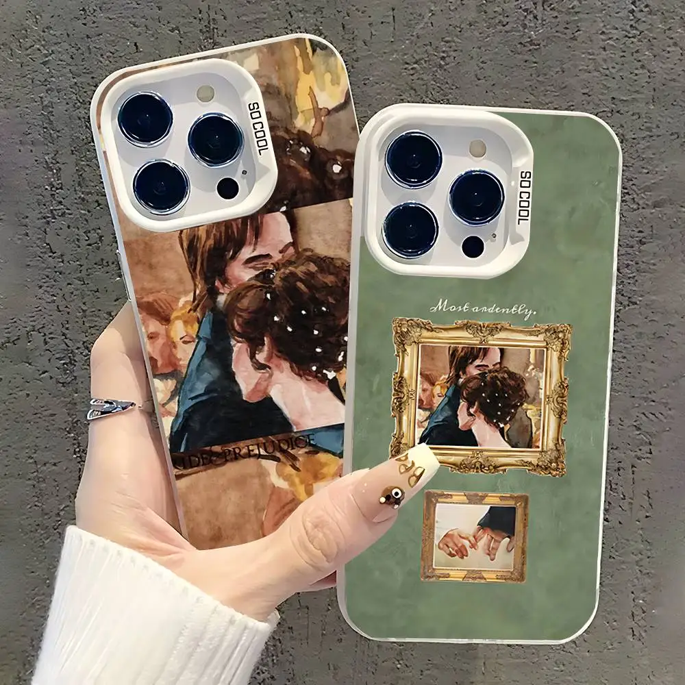 Чехол для телефона P-Pride And P-Prejudices для iPhone 17,16,15,14,13,12,11,Pro,XS,Max,Plus,Mini,SE White Candy Matte Shockproof Cover