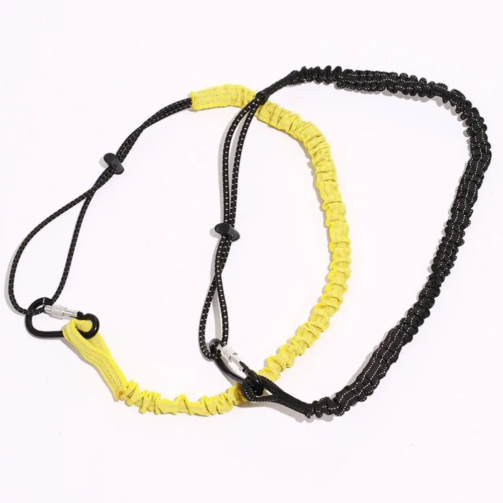 Extendable Tool Lanyard with Buckle Strap Anti-Falling Portable Clip Bungee Cord Adjustable Loop End Abrasion Resistant