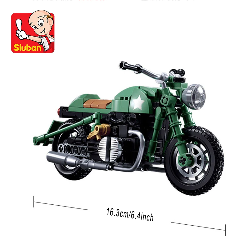 215pcs green motorcycle, puzzle building blocks, modeling building blocks, small particle building, building blocks DIY, suitabl