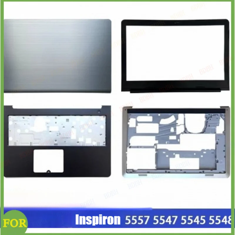 BDBH para Dell Inspiron 5545 5547 5548 5557: Tampa Superior Traseira do LCD, Moldura do Painel, Base Inferior, Dobradiça e Palmrest Superior