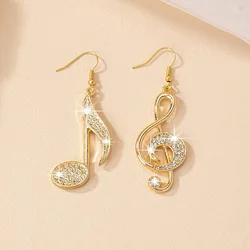 Exaggerated Music Earrings For Women Metal Geometric Ear Accessories Party Gift Holiday Fashion Jewelry CE128