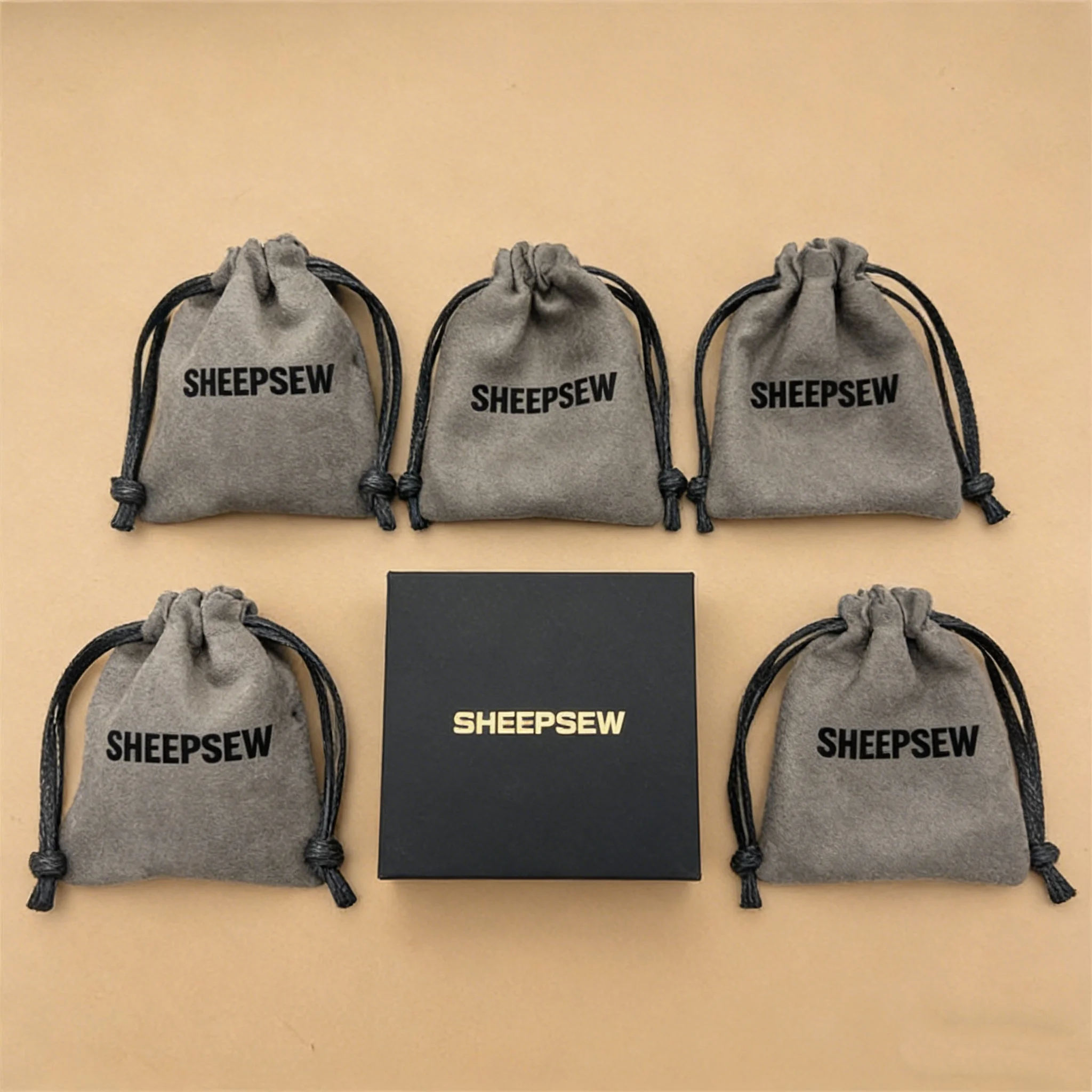 

Мешочек для украшений из замшевой микрофибры SHEEPSEW с индивидуальным логотипом | Роскошный подарочный мешочек для украшений