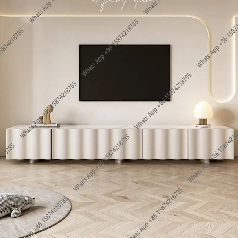 Y Modern Simple Italian Luxury Furniture Environmental Protection Board Top Wooden Base TV Stand Table For Living Room