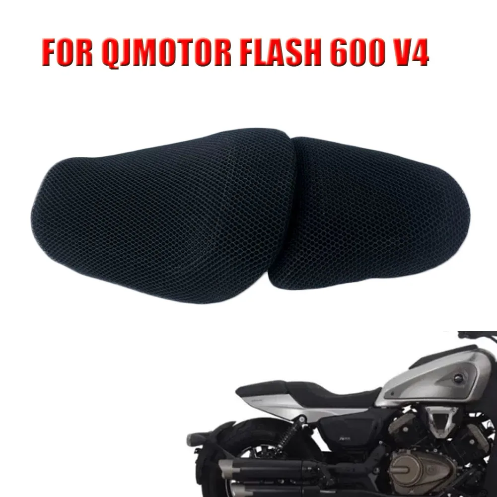 Motorcycle Seat Cushion Cover Breathable Seat Cover Protector Case Pad For QJMOTOR FLASH 600 V4 QJ600-12B