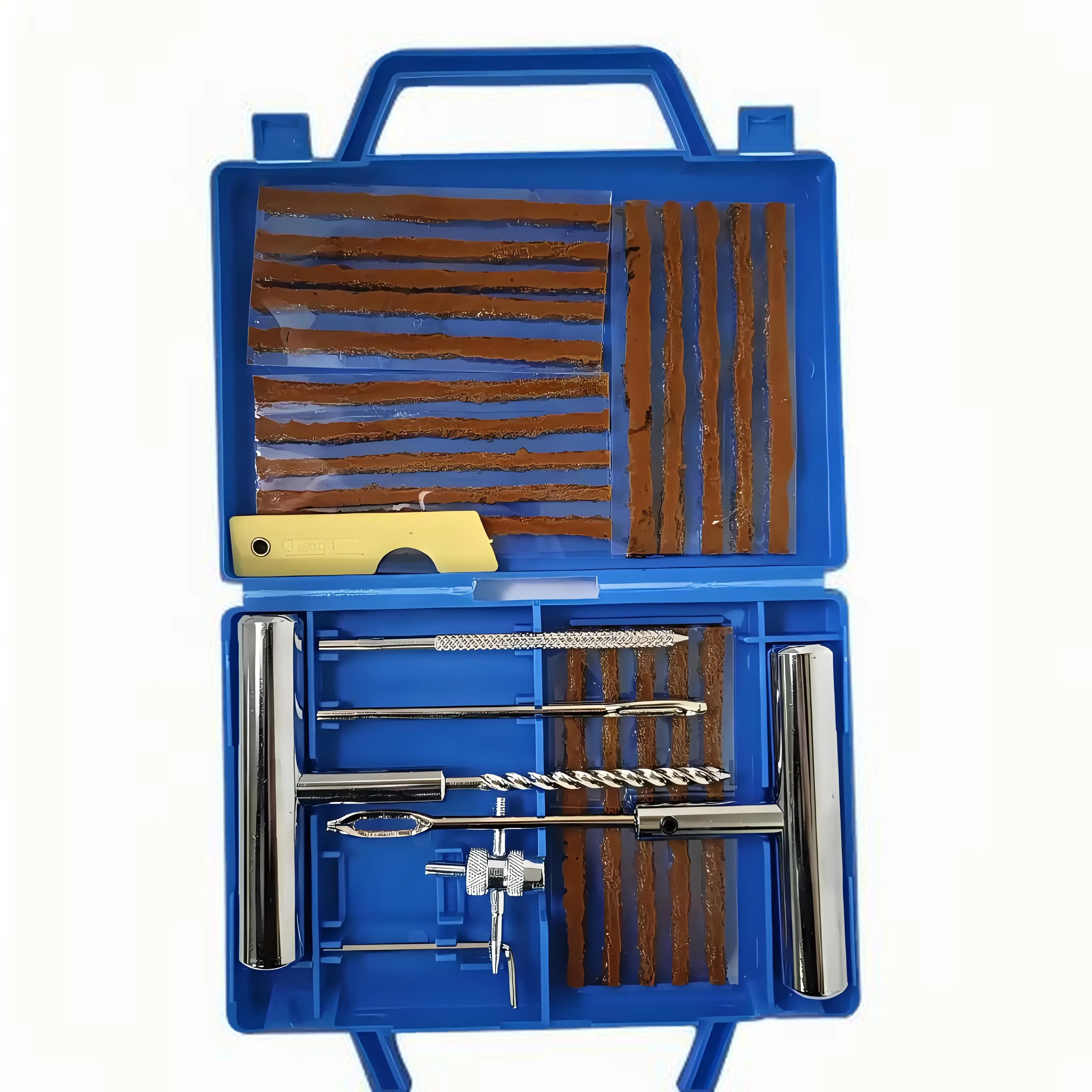 Hard Case Manual Toolbox  Universal Household Tire Repair Tool Kit for Cars and Motorcycles with Customizable OEM - 004