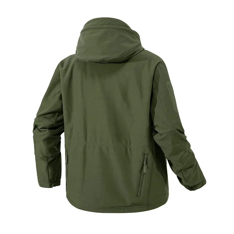 Chaquetas de senderismo cálidas de forro polar al aire libre, cortavientos impermeable Softshell, abrigos tácticos militares, ropa de caza