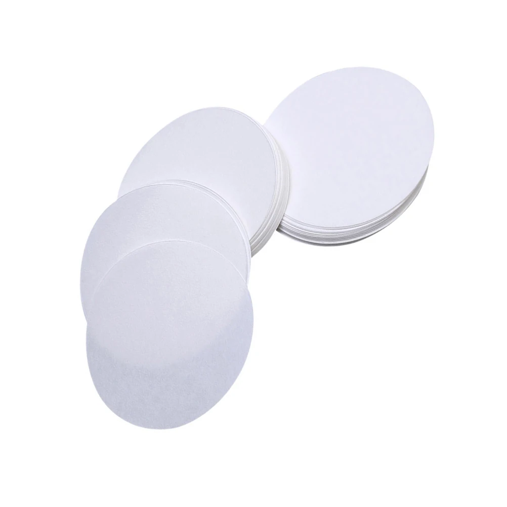 

100 PCS Filter Paper Cellulose Flow Rate Disposable Cone Qualitative Disc for Wipe Test Discs Sticker