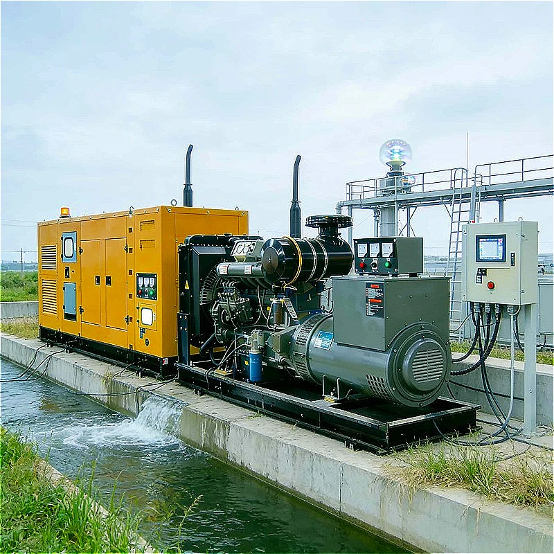 Generator Set Generator Emergency Critical Power Plant 17KW ATS for Water Plant Communication Tower Essential Service Customized