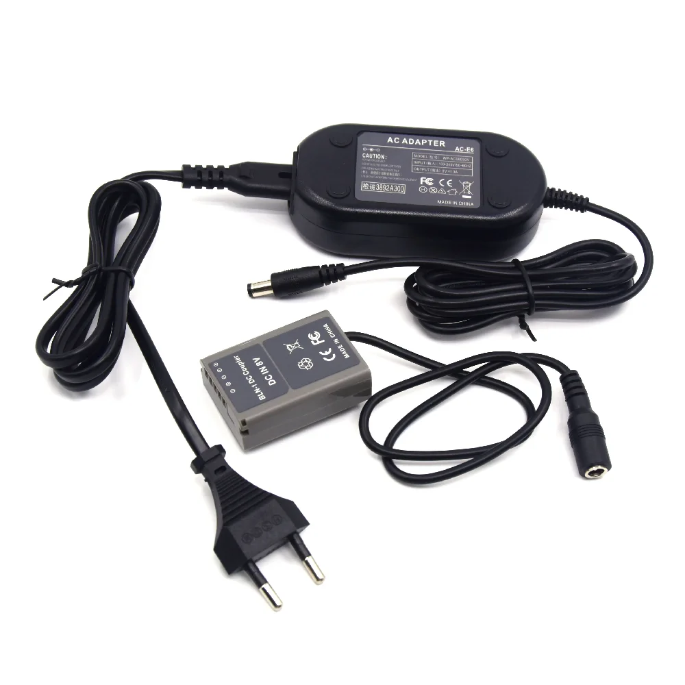 

AC-E6 AC Power Adapter PS-BLN1 Dummy Battery BLN-1 DC Coupler Fit for Olympus OM-D E-M5 OM-D E-M5 II 2 E-M1 PEN E-P5 Camera