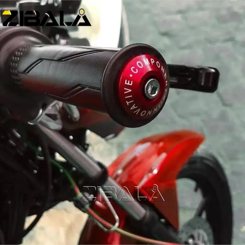 

Handlebar Bar Ends Caps For Kawasaki Ninja 125 250 300 400 Ninja 650 R ZX6R 10R ER6N Motorcycle CNC Aluminium Handle Grip Plug