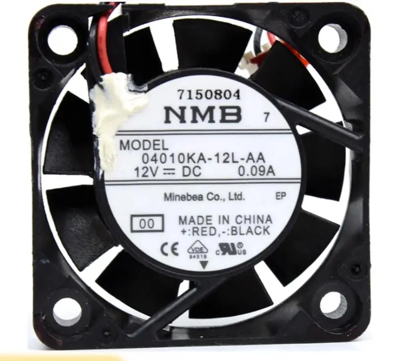 

NMB 04010KA-12L-AA DC 12V 0.09A 40x40x10mm 2-Wire Server Cooling Fan