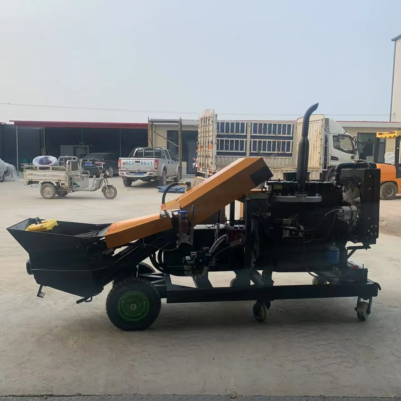 

Mobile And Flexible Diesel Small Concrete Pump, Micro Concrete Pump Machine, Diesel Electric Trailer Concrete Transfer Pump