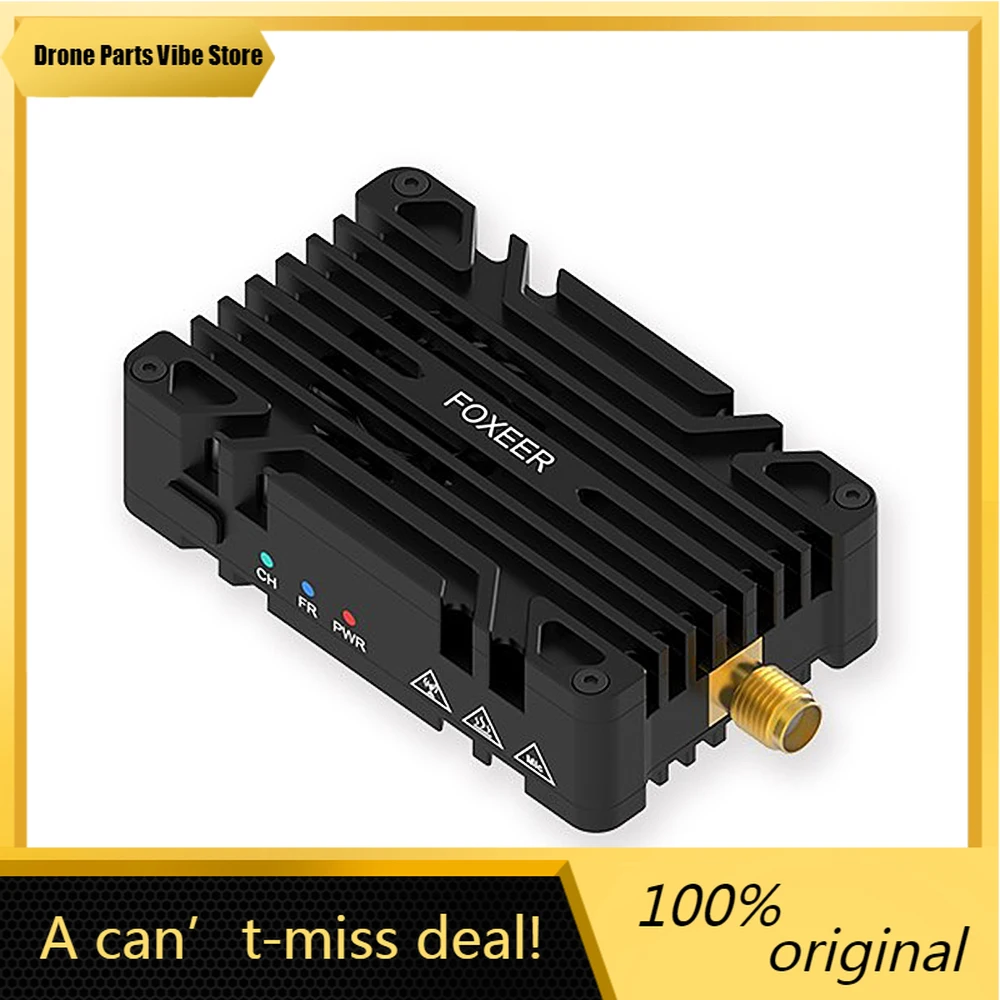 

FyFOXEER 4.9G-6G Reaper Infinity V2 5W 80CH VTX 2-8S Lipo 1W/2W/3W/4W/5W Switchable Transmitter for Long Range RC FPV Drone