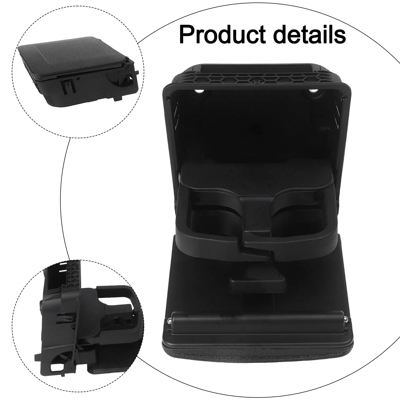 

Car Accessories Center Console Cup Holder Car Armrest Holder Easy Installation High Reliability Inner Hole Diameter 4x5cm
