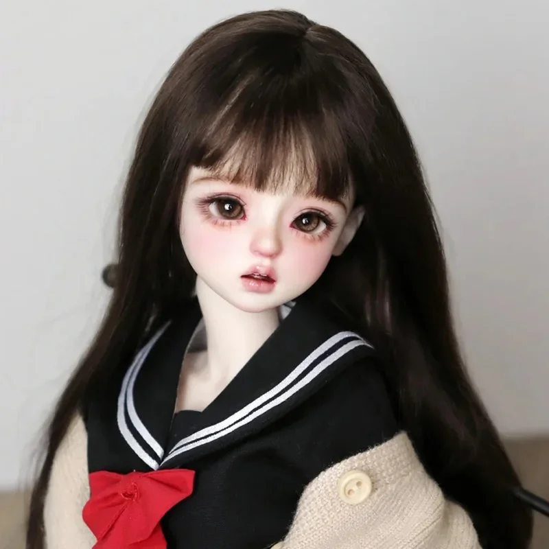 New SD BJD doll 1/4 42cm cut girl Saki gentleman temperament high quality human joint in stock makeup