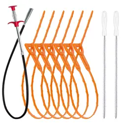 35.5in drain clog remover , 25-inch drain snake dehair remover and cleaning brush , hair catcher drain auger cleaning tool set