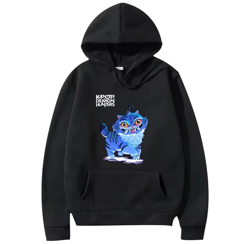 

Cute Demon Cat K-pop Demon Hunter classic hoodie men women vintage Long sleeve streetwear print Graphics oversized hoodie unisex