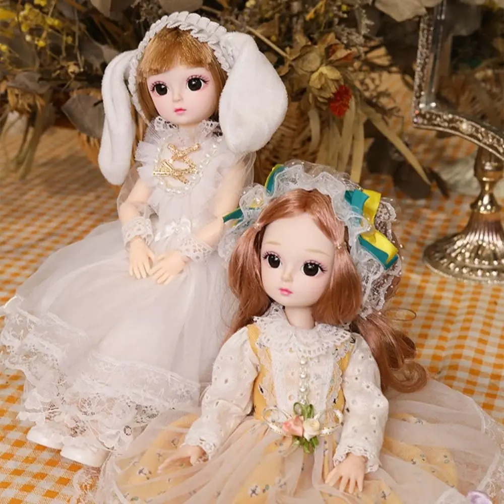 

Красивые пластиковые 30 см подвижные шарниры, безопасные игрушки для маленьких девочек, 3D макияж с музыкой, принцесса для девочек