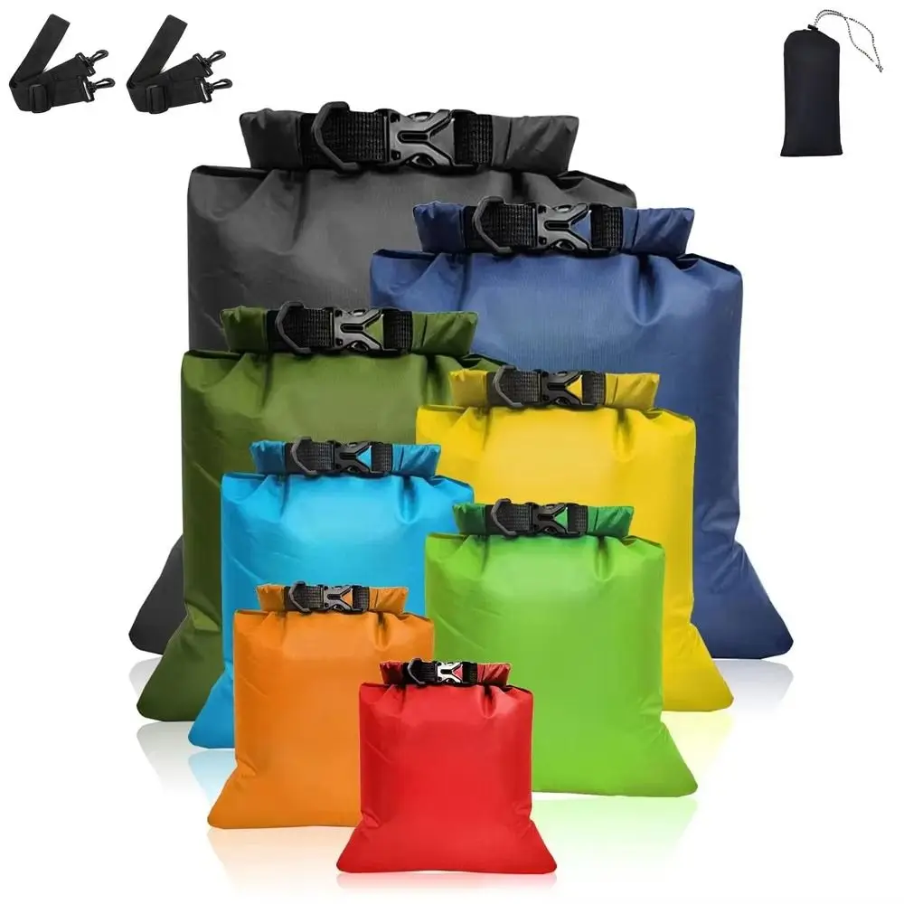 

8pcs/set Waterproof Waterproof Dry Bag with Shoulder Straps Large-Capacity Swimming Storage Bags Foldable Lightweight Diving
