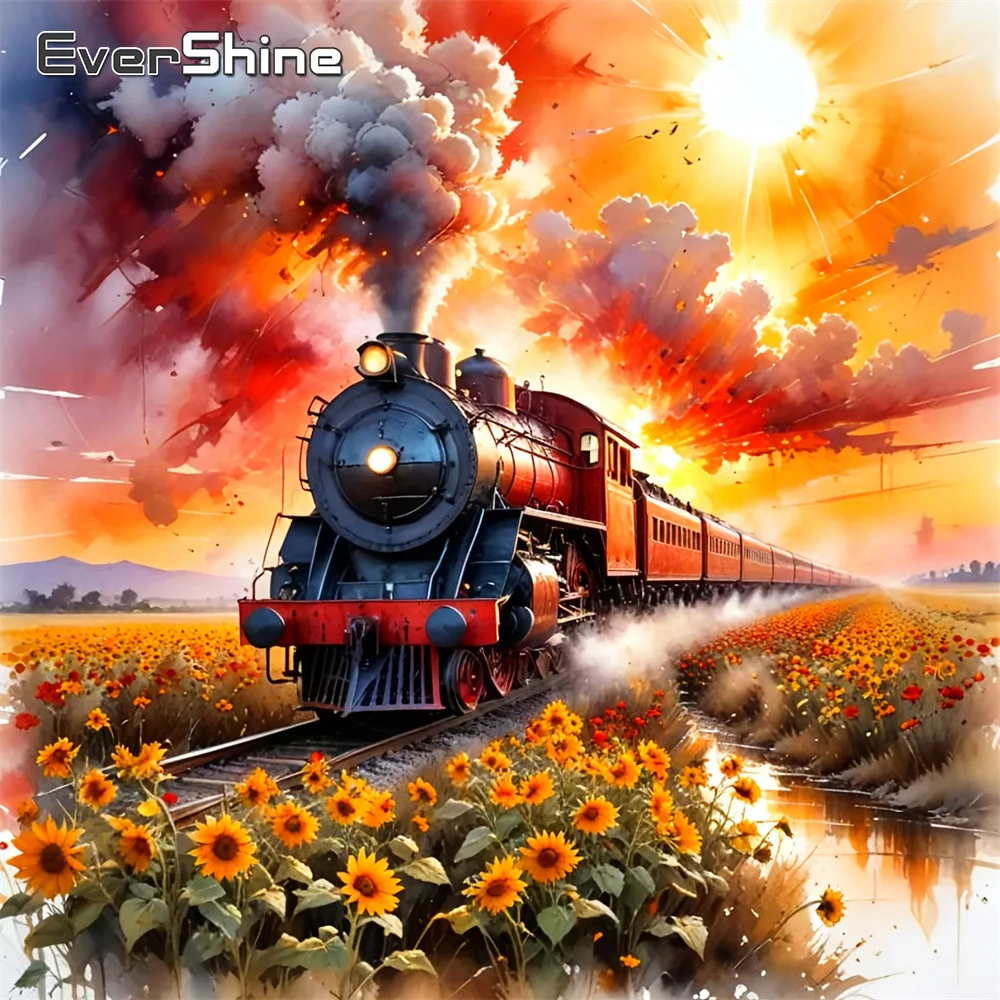 Evershine Diamond Mosaic Landscape Full Drill Square Paintin
