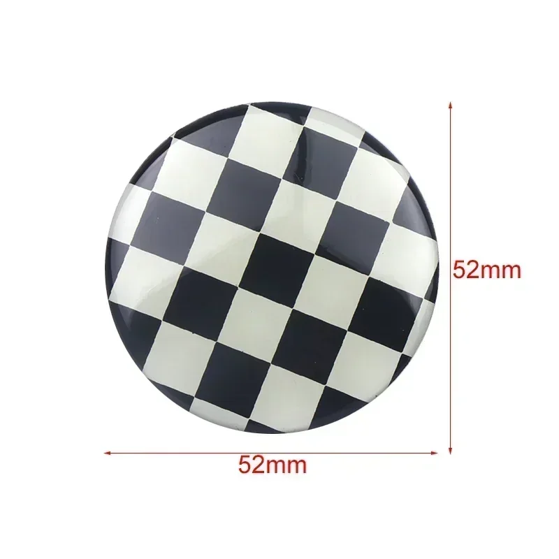 52mm Car Wheel Center Aluminium Stickers for Mini Cooper CLUBMAN COUNTRYMAN R53 R56 R57 JCW R50 R52 R58 R60 Exterior Decoration