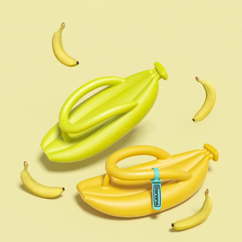 شباشب شاطئ صيفية غير رسمية من إيفا الموز للنساء والرجال ملابس خارجية مضادة للانزلاق شباشب الموز للشاطئ