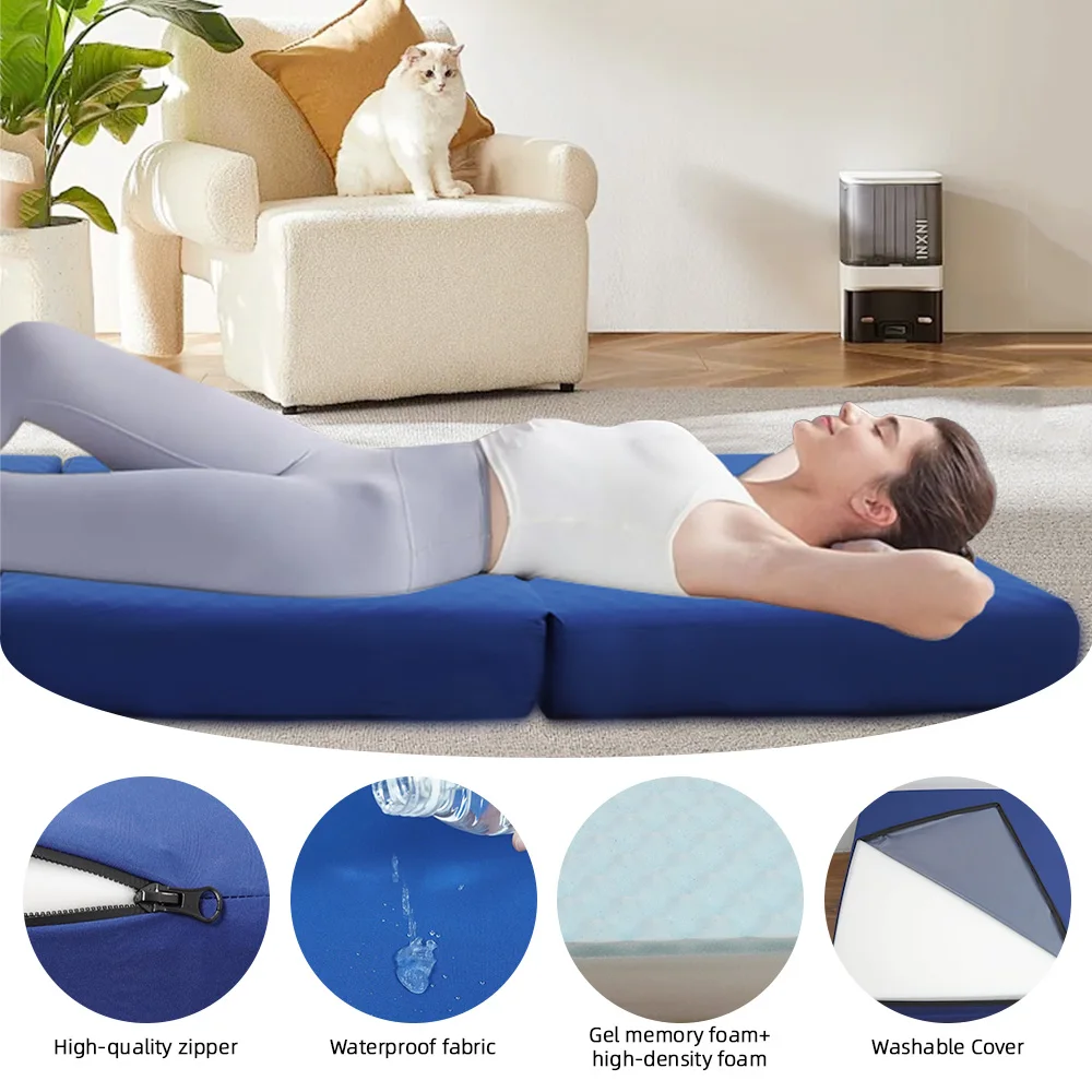 Medical Mattress for Sleeping and Hospital Use with Foldable Memory Foam Comfort for Patients and Elderly Care #4