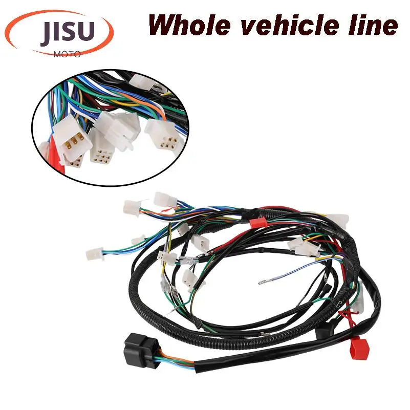 Kit complet de câblage électrique pour moto, ATV, quad, pit bike, buggy, go-kart 50cc, 70cc, 90cc, 110cc, 125cc