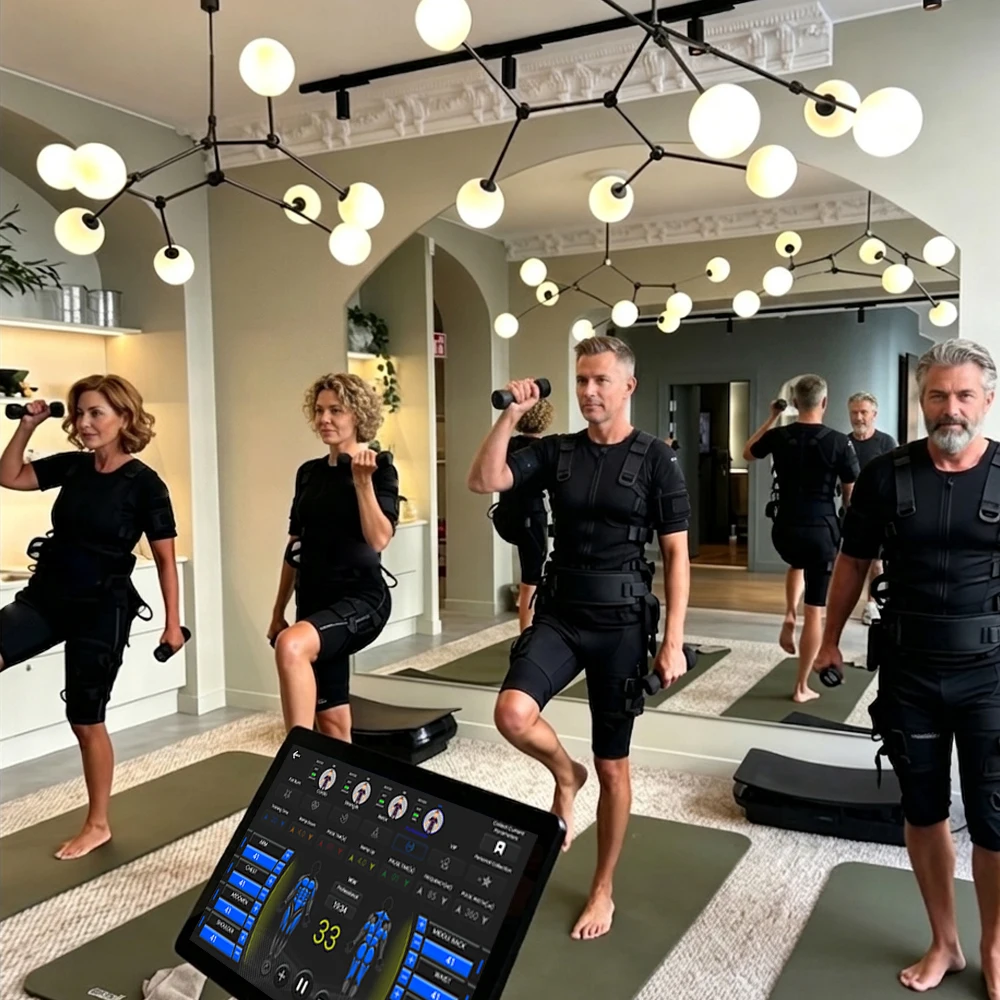 BB908 Professional EMS Wet Training Suit | 20-Min Full Body Muscle Stimulation | Commercial Gym & Beauty Salon Use
