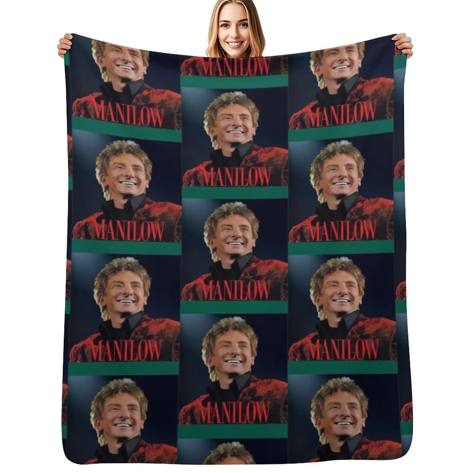 

Barry Manilow Throw Blanket Soft Warm Blanket Gift for Men Women Adults