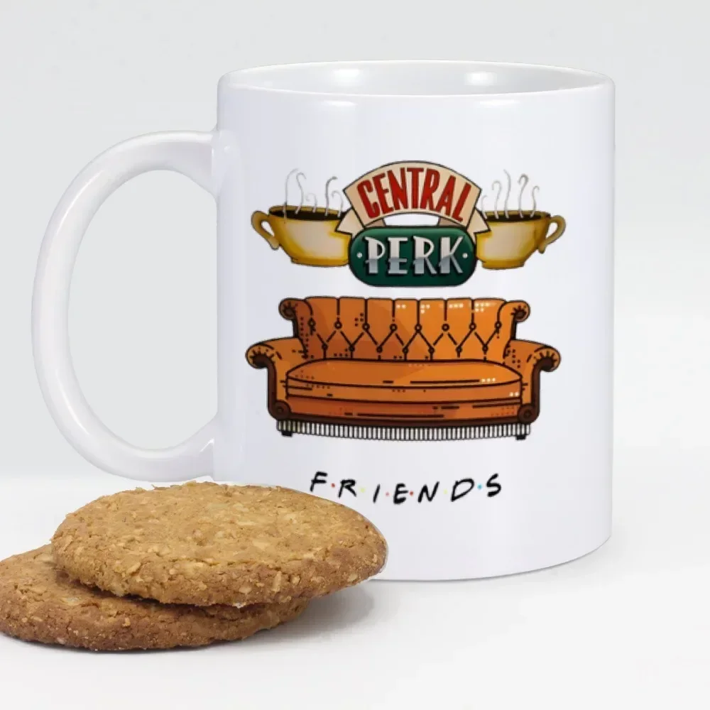 11oz Ceramic Mug FRIENDS TV Show Coffee Mugs Central Perk Milk Tea Cup Gift for Best Friend Birthday Dropshipping Wholesale