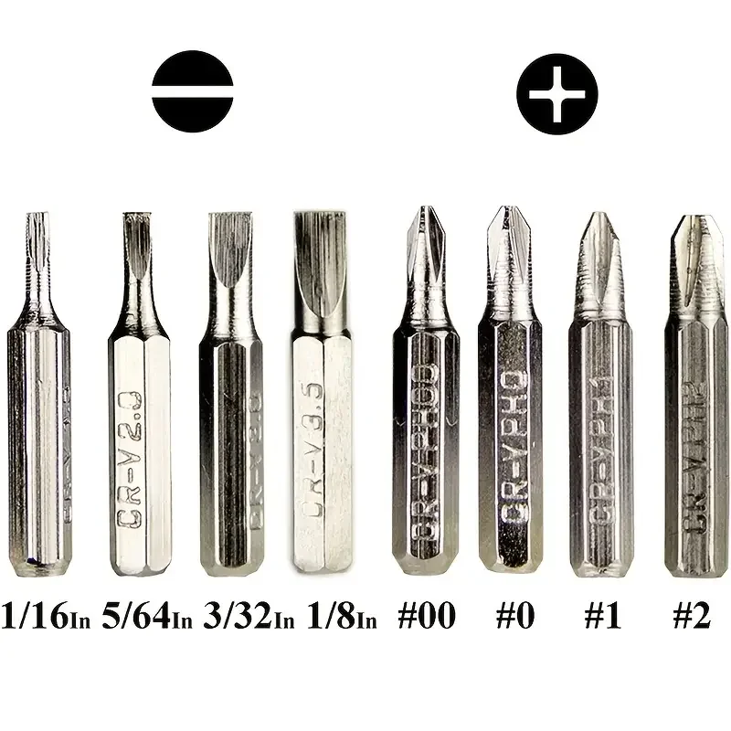 8-in-1 Aluminum Alloy Screwdriver Pen - Changeable Bits For Easy Repairs & Disassembly