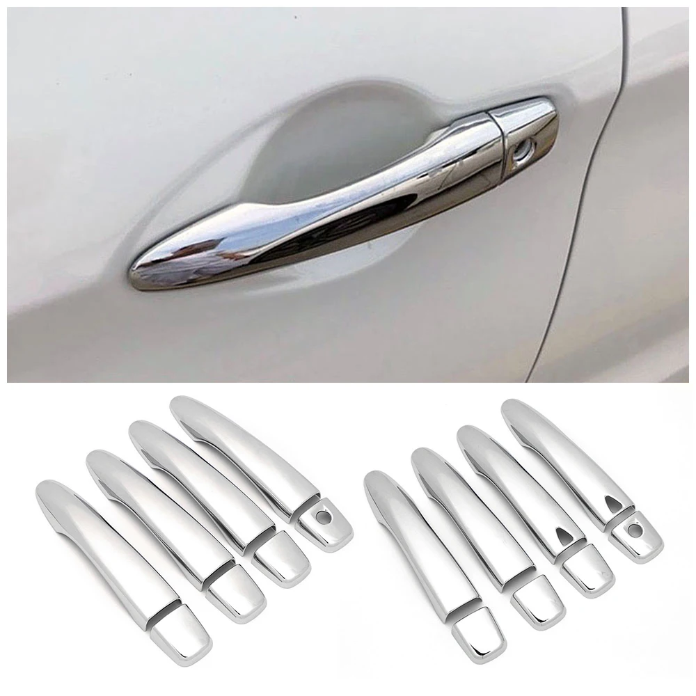 For Nissan Sentra MK7 2013-2019 Car Exterior Modify Chrome Door Handle Cover Decoration Trim Protection Sticker