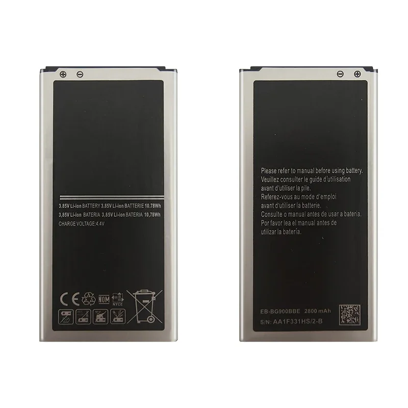 Аккумулятор для телефона Samsung Galaxy S5 Batteria 2800 мАч S 5 EB-BG900BBC EB-BG900BBE SM-G900 G900 G900F G900S