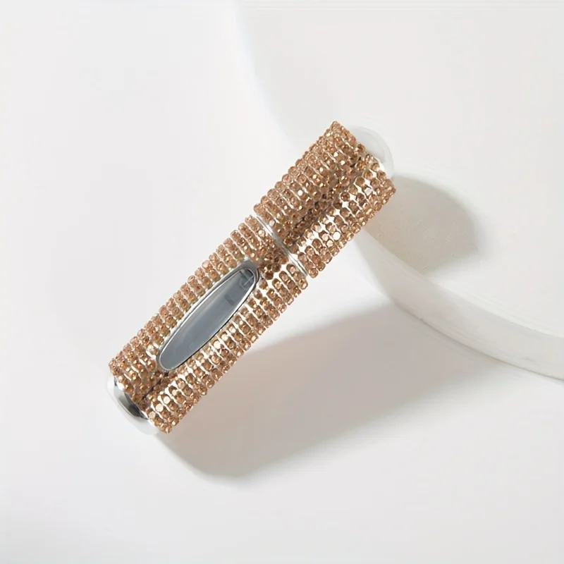 Bottiglia riutilizzabile da viaggio mini profumo tempestato di diamanti di fascia alta Spruzzatore atomizzatore portatile da 5 ml per viaggi e gite Pompa vuota