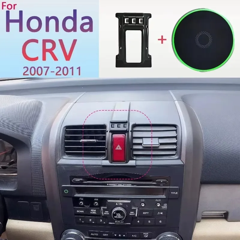 

Car Phone Holder Magsafe Wireless Charger Automatic Phone Stand MagSafe Base For Honda CR-V CRV CR V 2007 2008 2009 2010 2011