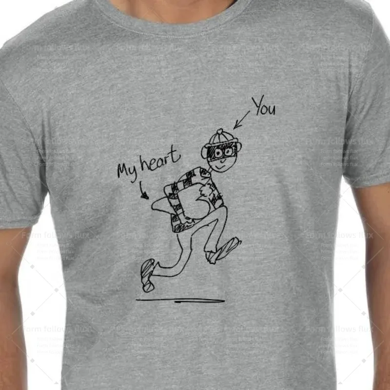 

2026 men T-Shirt Hoodie You stole my heart Kids Mums Romantic Hand Drawn Comic style Unisex S-6XL Plus Size Friendly